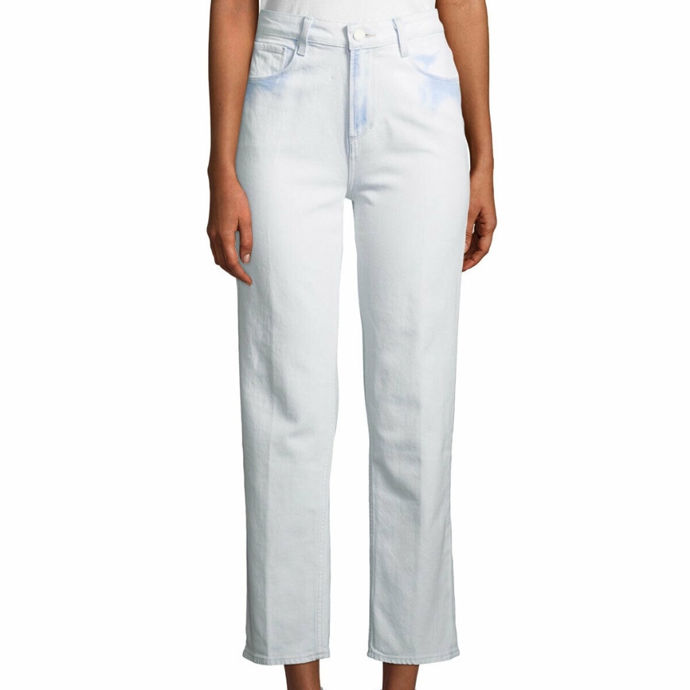 PAIGE Denim Sarah High-Rise Straight-Leg Jeans 33